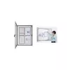 magnetoplan CC bacheca, 4 x DIN A4, per esterno e interno, vetro acrilico di sicurezza antishock (1216000)