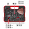Einhell 708136 Set di accessori per utensile multifunzione, 35 pezzi, in XL-PLUS-CASE