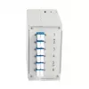 EFB Elektronik Box per guida DIN OS2 G652D, 12x pigtail LC, 6x connettore femmina LC duplex (BHS70921.12)