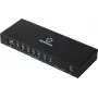 Renkforce RF-7403762 Hub USB 10 porte USB-A, USB-C® USB 3.2 Gen1 5 Gbit/s per applicazioni industriali nero RF-IH10-100
