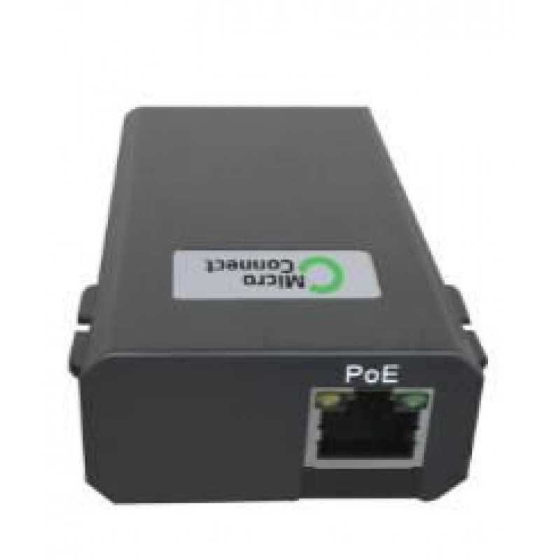 Microconnect POEINJ-60W-USBC iniettore PoE Gigabit, IEEE 802.3af/802.3bt, 100 m, nero