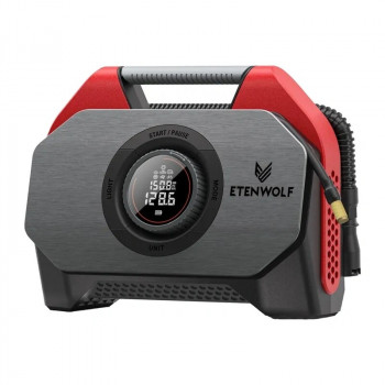 Etenwolf S6 SE Gonfia pneumatici a batteria, 11,03 bar, 15600 mAh, rosso