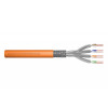 DIGITUS Cavo di installazione Cat7 S/FTP, B2ca, AWG 23/1, LSZH, 100 m, arancione