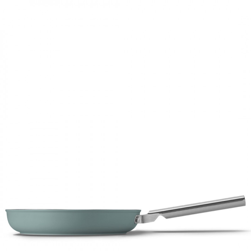 Smeg FPF2802EGM padella, 28 cm, ceramica, manico in acciaio inox, verde smeraldo
