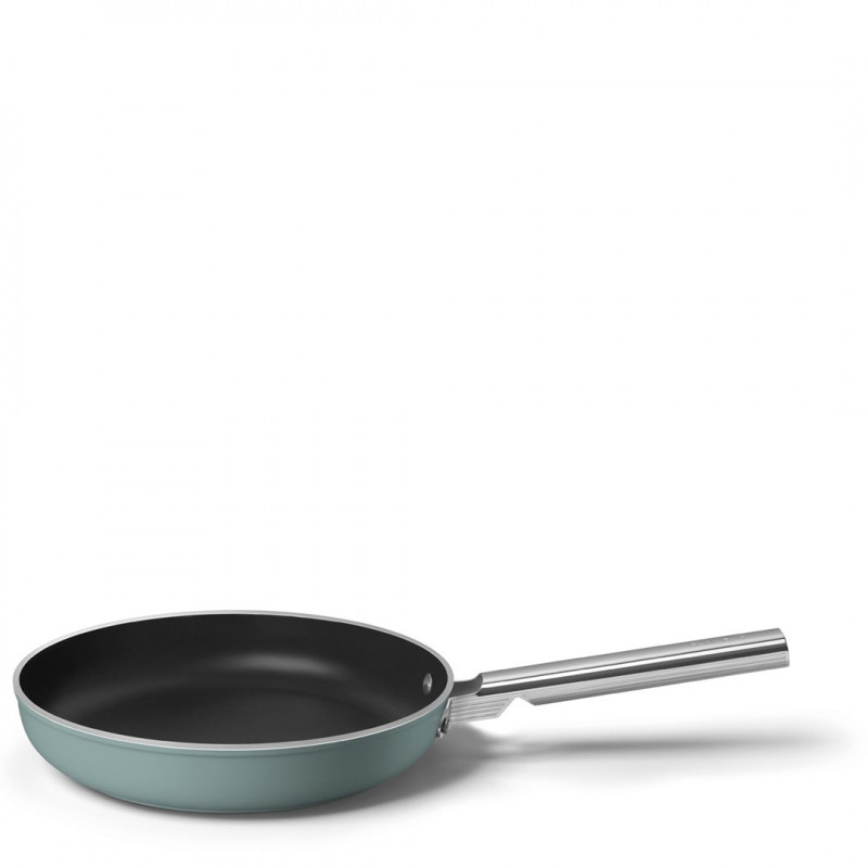 Smeg FPF2802EGM padella, 28 cm, ceramica, manico in acciaio inox, verde smeraldo