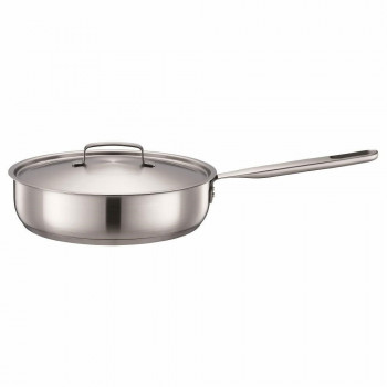 Fiskars Chef's padella 26 cm con coperchio, All Steel