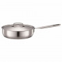 Fiskars Chef's padella 26 cm con coperchio, All Steel