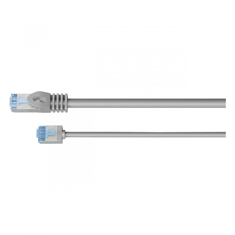 Goobay Cavo patch Slim Cat6a U/FTP RJ45, 1 m, grigio