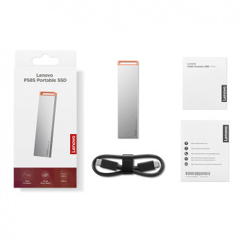 Lenovo PS8S SSD esterna portatile 2TB, USB 3.2 Gen 2, USB-C, Cool Gray (4XB1T88413)