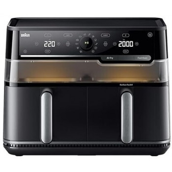 Braun TD5053IBK friggitrice ad aria doppia, 5 + 5 L