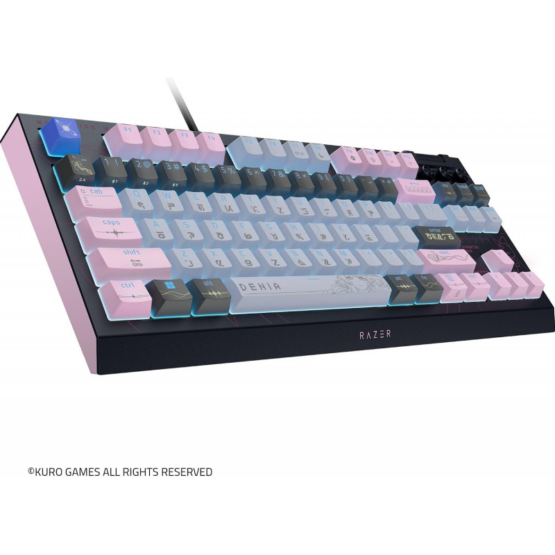 Razer BlackWidow V4 Tenkeyless HyperSpeed Wireless tastiera da gaming, US, Orange Switch, Wuthering Waves Edition