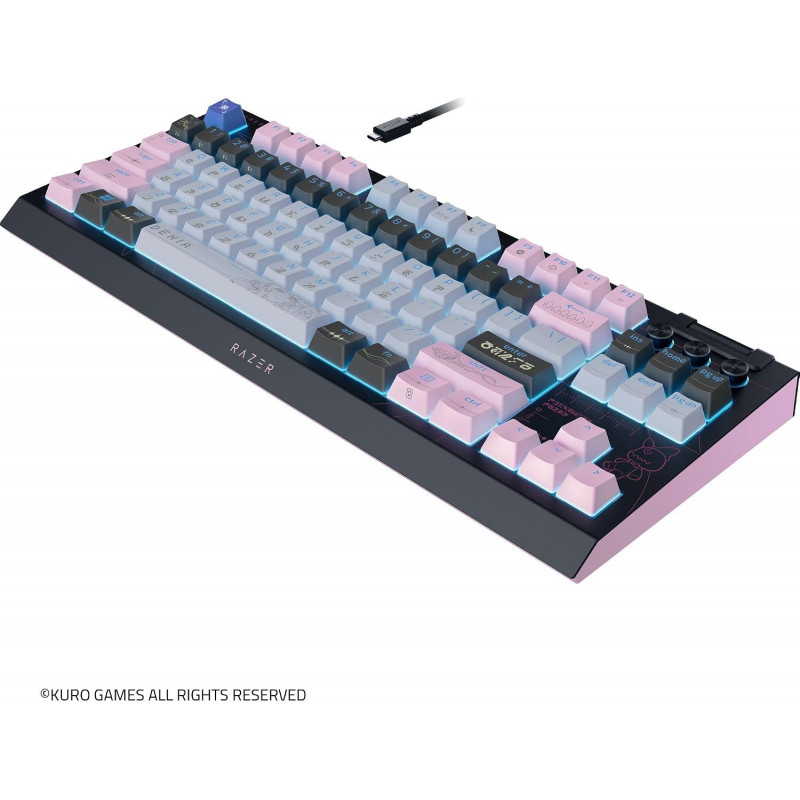 Razer BlackWidow V4 Tenkeyless HyperSpeed Wireless tastiera da gaming, US, Orange Switch, Wuthering Waves Edition