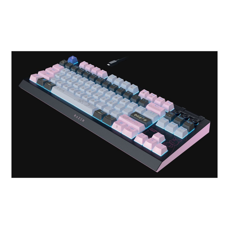 Razer BlackWidow V4 Tenkeyless HyperSpeed Wireless tastiera da gaming, US, Orange Switch, Wuthering Waves Edition