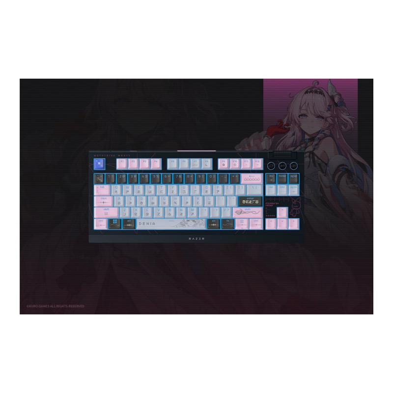 Razer BlackWidow V4 Tenkeyless HyperSpeed Wireless tastiera da gaming, US, Orange Switch, Wuthering Waves Edition