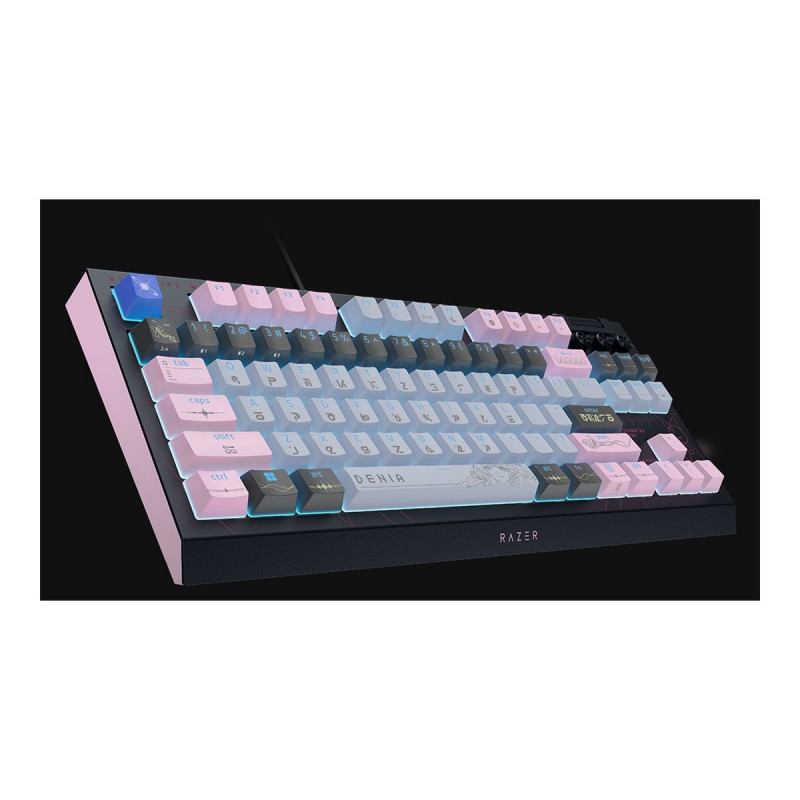 Razer BlackWidow V4 Tenkeyless HyperSpeed Wireless tastiera da gaming, US, Orange Switch, Wuthering Waves Edition
