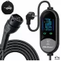 Qoltec caricabatterie mobile EV 2-in-1, Type 2, 3,5 kW, 230 V, Schuko 16 A, LED, 5 m (53182)