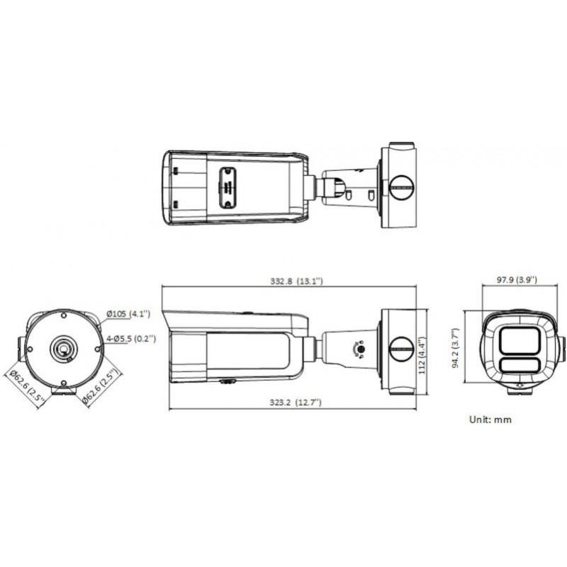 Hikvision DS-2CD2643G2-LIZS2U(2.8-12mm) PL telecamera di videosorveglianza IP, 4 MP