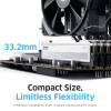 KLEVV Fit V 32GB (2x16GB) DIMM 6000MHz CL28 kit di memoria, nero (KD5AGU880-60B280F)
