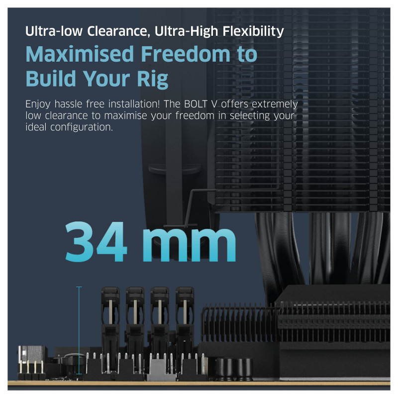 KLEVV BOLT V 32GB (2x16GB) 6000MHz CL30 kit di memoria (KD5AGUA80-60A300H)