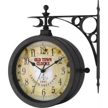 TFA 603011 orologio da parete al quarzo, antico, nero