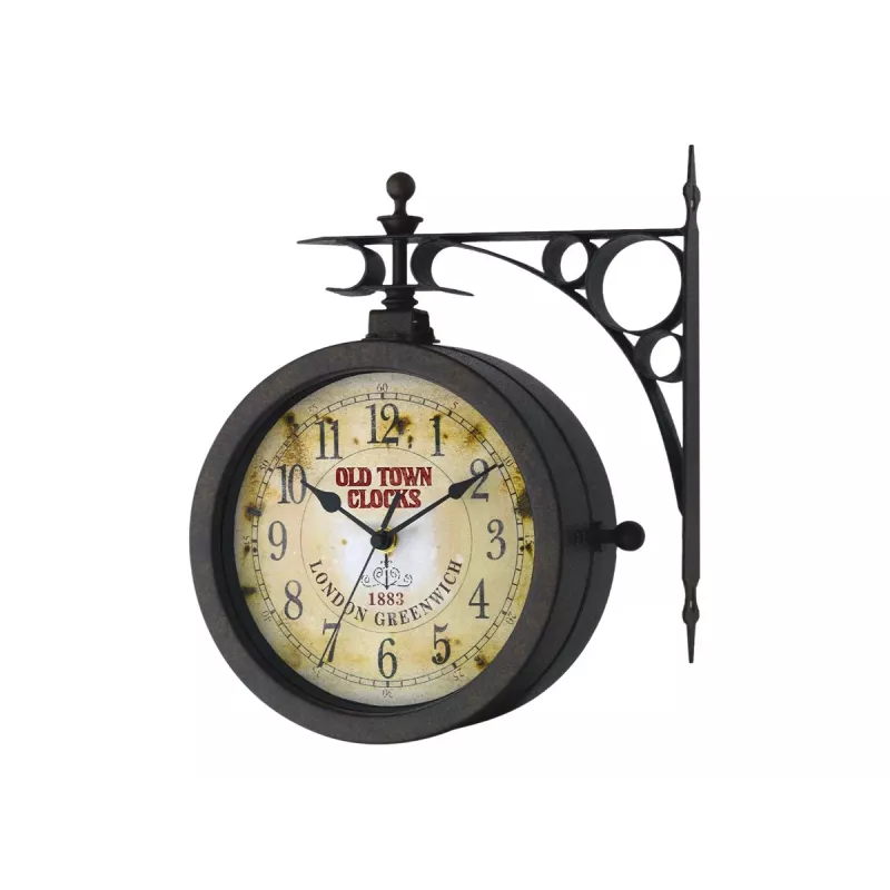 TFA 603011 orologio da parete al quarzo, antico, nero