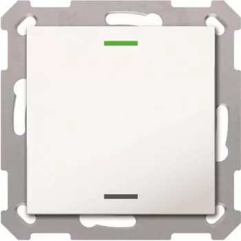 MDT TAL-5501002.02S pulsante KNX Light55 1-funzione RGBW bianco puro lucido Neutral Secure