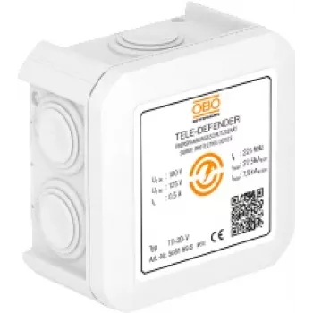 OBO Bettermann TD-2D-V Dispositivo di protezione da sovratensione per modem/rete, bianco (5081698)