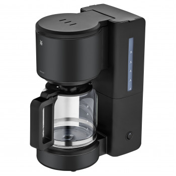 WMF Stelio Macchina per caffè con caraffa in vetro, nero profondo (412150071)