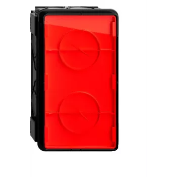 GIRA scatola incasso apparecchi (UP-EB-Dose), 2 posti, a tenuta d'aria, piatta, System 70 (375100)