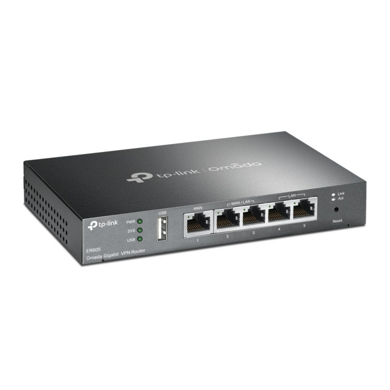 TP-Link ER605 (TL-R605) router VPN Gigabit, nero