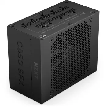 NZXT C850 SFX alimentatore 850 W, nero, 1x 12-Pin High Power GPU, 3x PCIe, cable management (PS-8G1BB-EU)