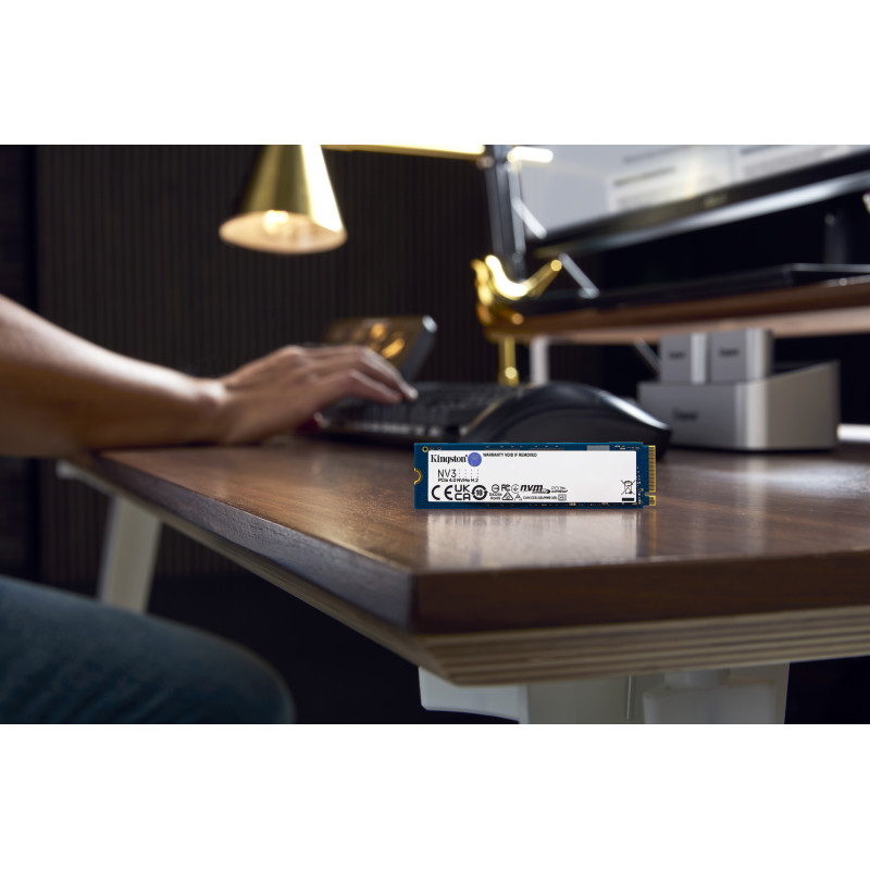 Kingston NV3 500GB M.2 2280 PCIe 4.0 x4 NVMe SSD interna (SNV3S/500GBK)
