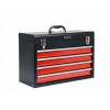 Yato YT-08874 cassetta per piccoli pezzi/utensili in acciaio inox nero, rosso