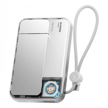 SHARGE ICEMAG 3 power bank, 10.000 mAh, 25 W Qi2, 35 W USB-C, bianco