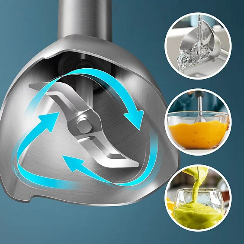 PHILIPS Serie 3000 frullatore a immersione con frusta, 1000W (HR2563/00)