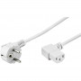 DSIT cavo di alimentazione angolare Schuko su IEC C13, 2 m, bianco