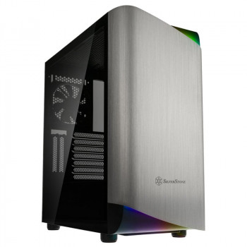 SilverStone Seta A1 Mid Tower, Tempered Glass - nero/argento