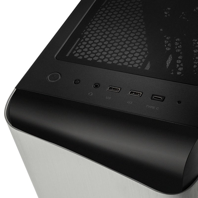 SilverStone Seta A1 Mid Tower, Tempered Glass - nero/argento