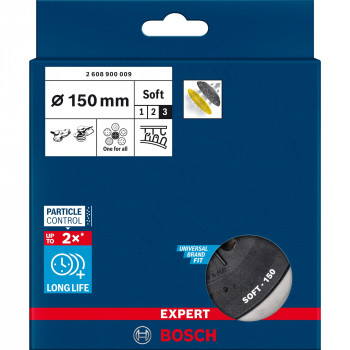 Bosch EXPERT Multihole platorello di supporto 150 mm, morbido (2608900009)