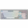 Ducky Cushion 98 tastiera gaming, 96%, layout US (ANSI), Shush Green Switches - argento (DKCUS2598-DDUSPHCC4S1)
