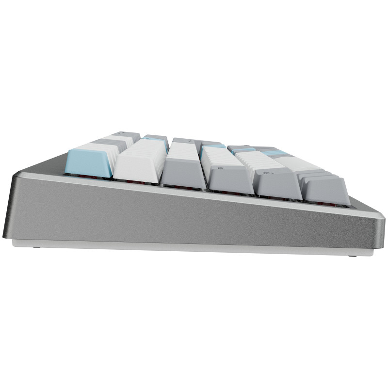 Ducky Cushion 98 tastiera gaming, 96%, layout US (ANSI), Shush Green Switches - argento (DKCUS2598-DDUSPHCC4S1)