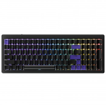 Ducky Cushion 98 tastiera gaming, 96%, layout US (ANSI), Shush Red Switches – nero opaco