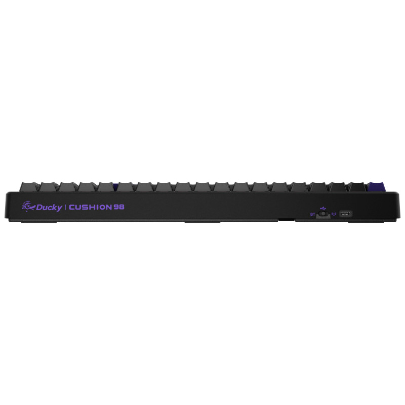 Ducky Cushion 98 tastiera gaming, 96%, layout US (ANSI), Shush Red Switches – nero opaco