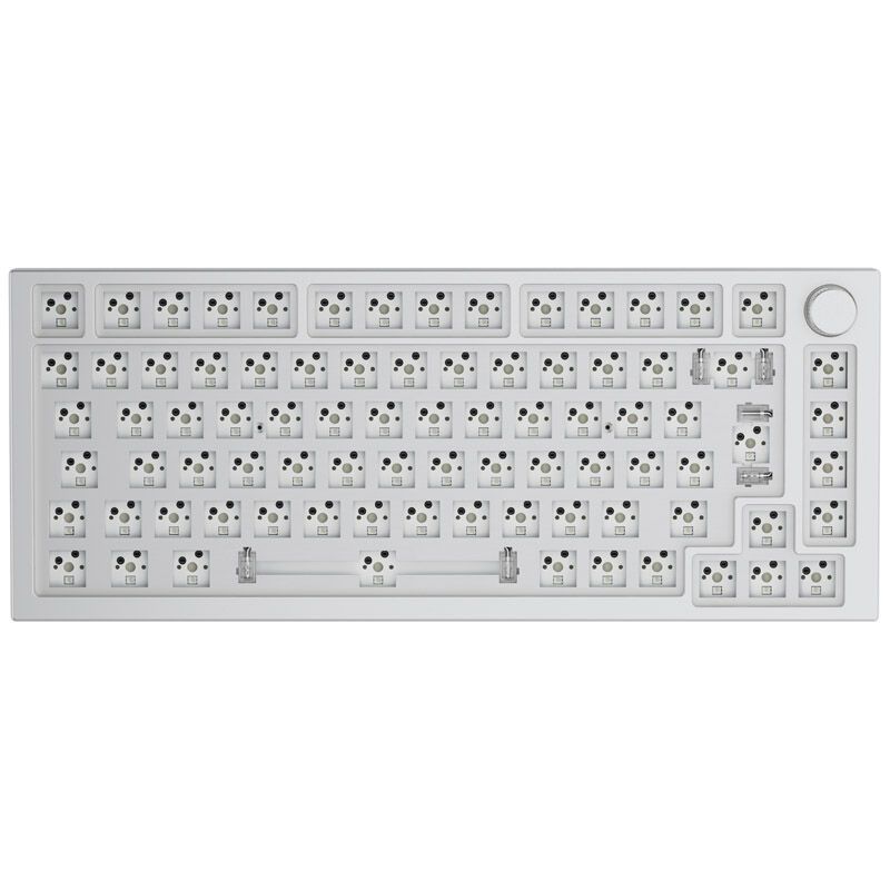 Glorious GMMK Pro White Ice 75% TKL tastiera - Barebone, layout ISO, argento