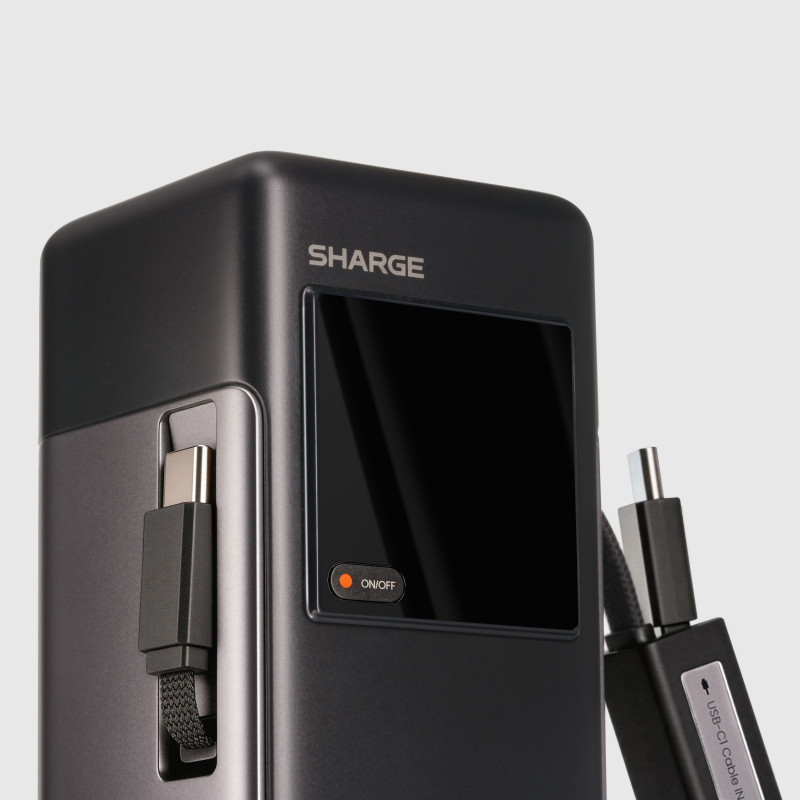 SHARGE HyperTower 170 Powerbank, 25.000 mAh, 170 W, 4-in-1, nero