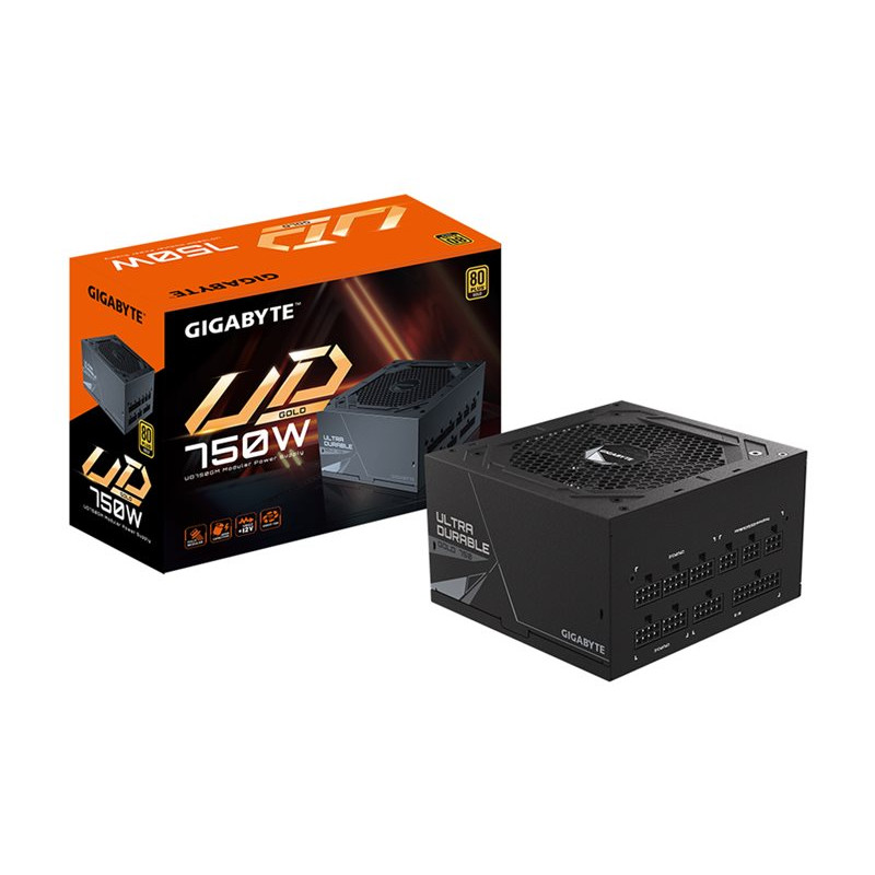 GIGABYTE UD750GM Alimentatore ATX 750W, 80+ Gold, completamente modulare