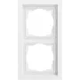 GIRA 0212725 placca 2 moduli piatta Gira F200 bianco puro