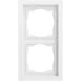 GIRA 021272 placca 2 moduli, Gira F200, bianco puro