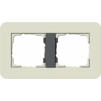Gira 0212427 cornice 2 posti, sabbia/antracite