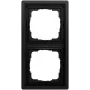 Gira 0212174 cornice 2 posti, Gira F100, nero (verniciato)